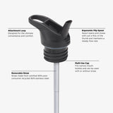 Classic Water Bottle 532ml (18oz) with Flip Seal Sport Cap