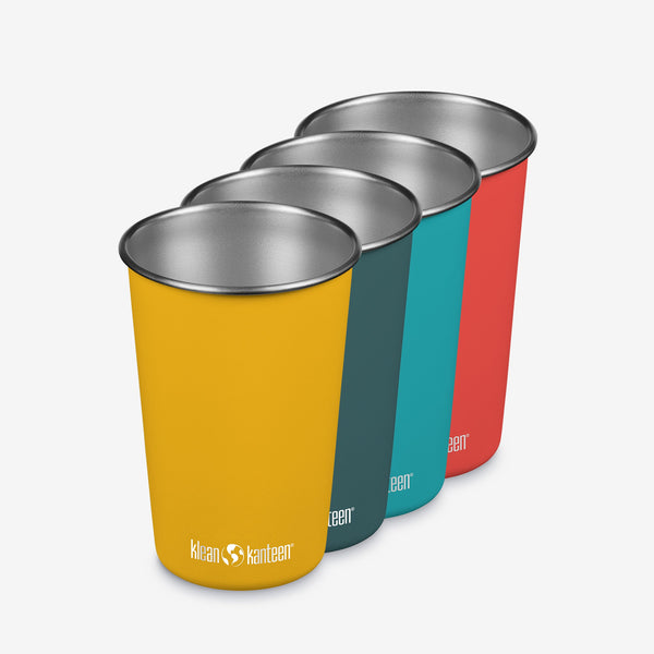 16oz Stainless Steel Pint Cup 4 Pack | Klean Kanteen UK