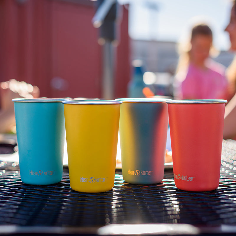 16oz Stainless Steel Pint Cup 4 Pack | Klean Kanteen UK