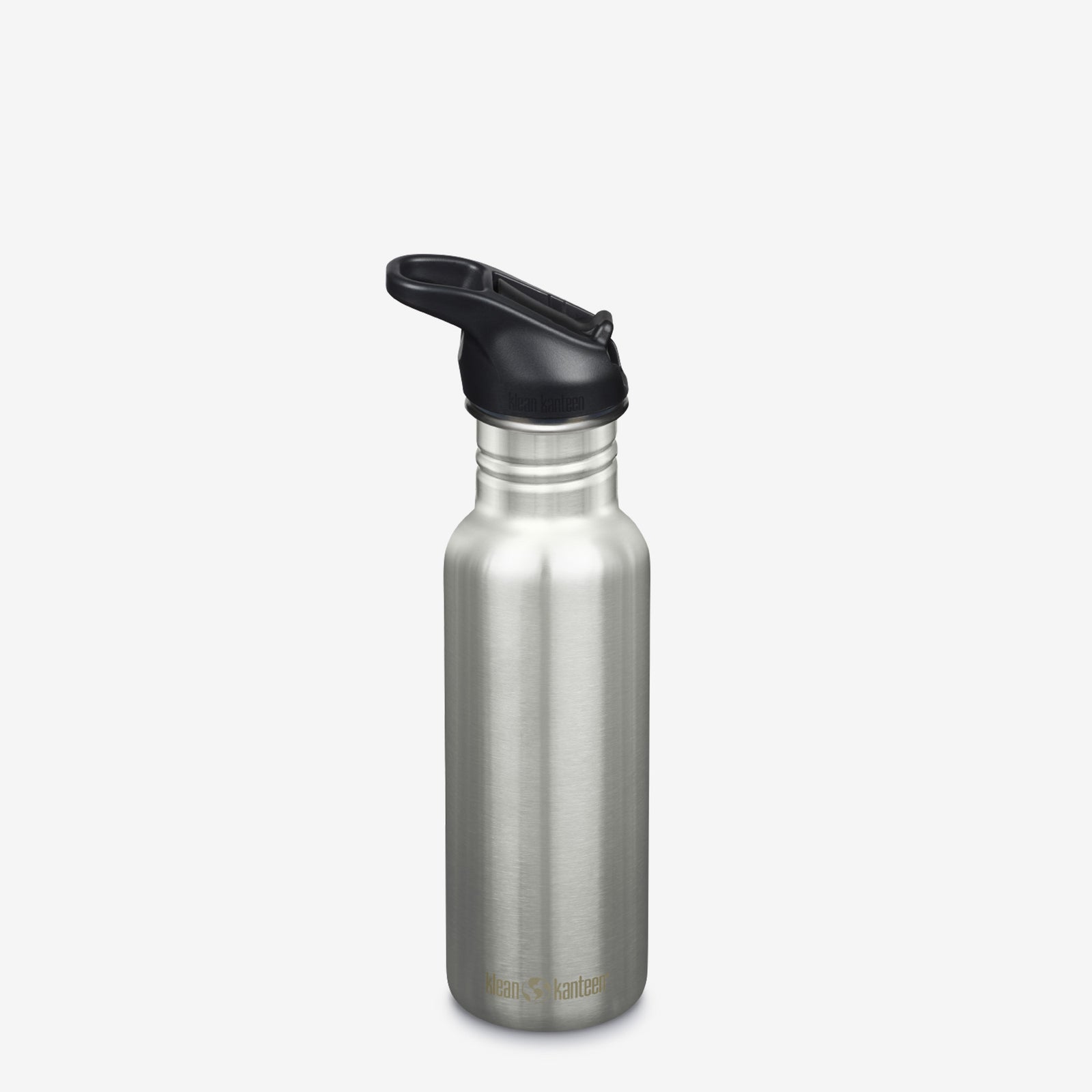 Steel Water Bottle - Sport Cap & Straw - Classic 532ml | Klean