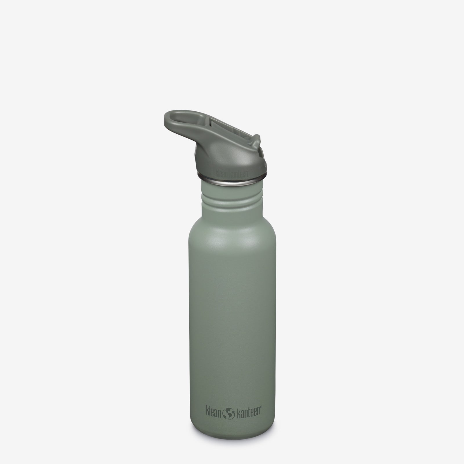 Steel Water Bottle - Sport Cap & Straw - Classic 532ml | Klean