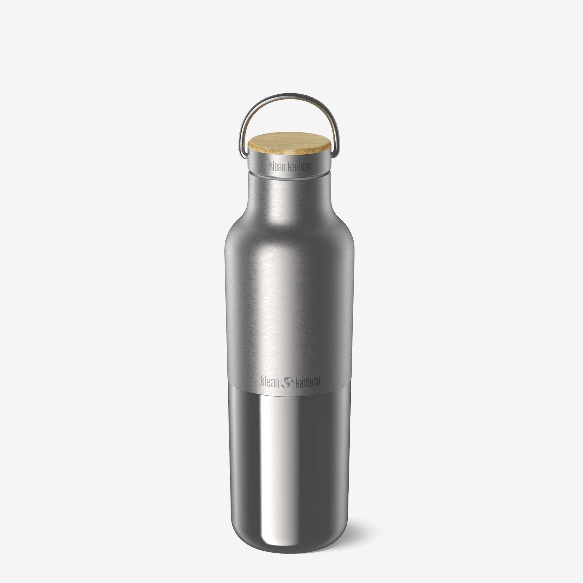 Klean Kanteen Tappo In Bambù Per Borraccia Classic, A Tenuta Stagna, Acciaio E Bambù, Senza BPA