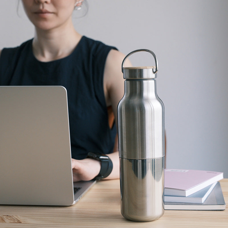 592ml (20oz) Rise Reflect with Bamboo Cap