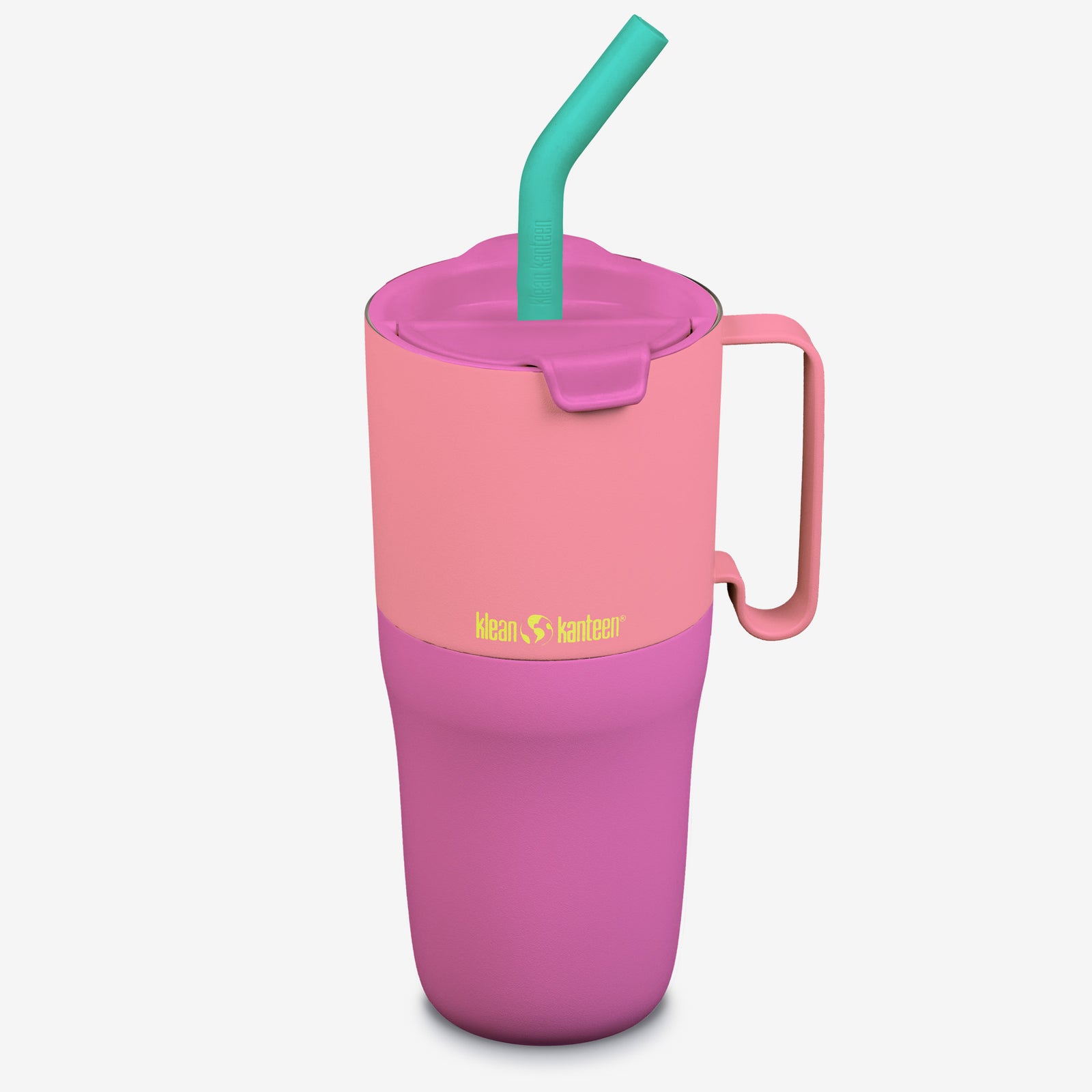 Insulated Tumbler with Straw Lid and Handle, 26oz (768ml) | Klean