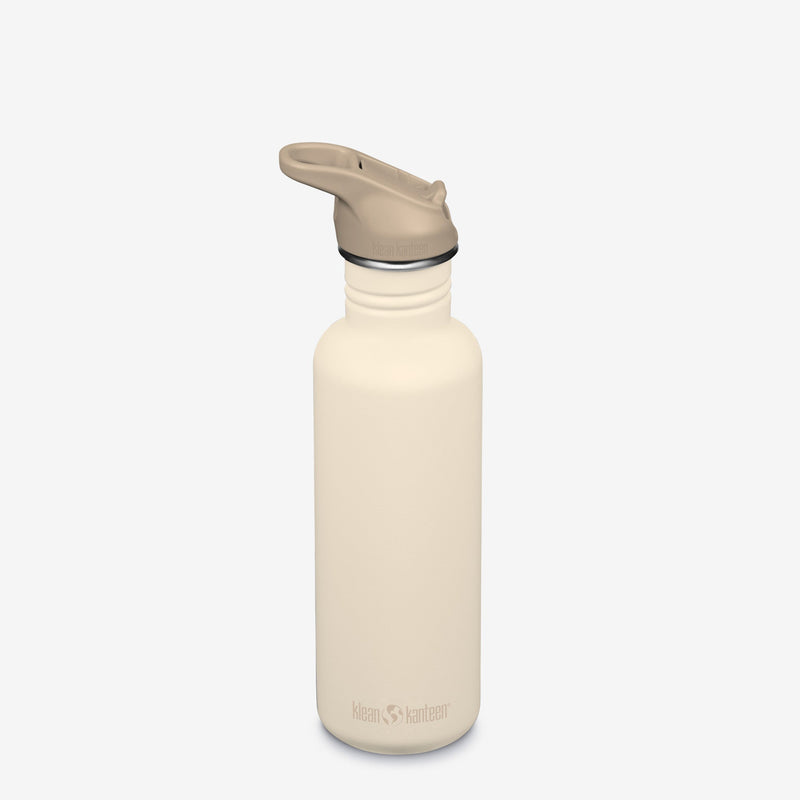 Steel Water Bottle - Sport Cap & Straw - Classic 800ml | Klean