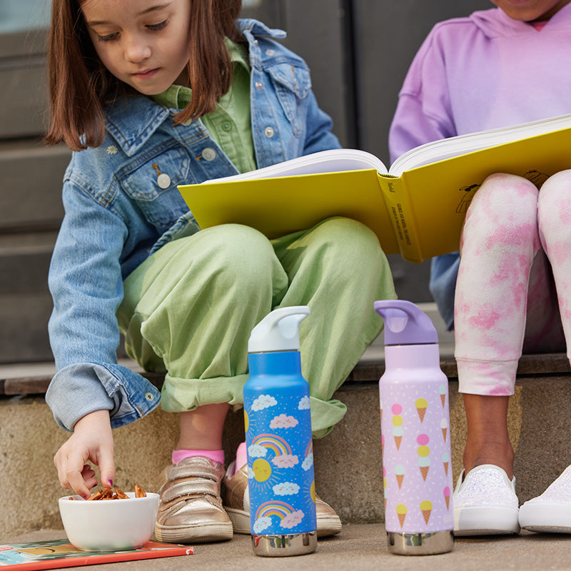 Insulated Kid Classic Water Bottle 355ml (12oz) with Flip Seal Sport Cap