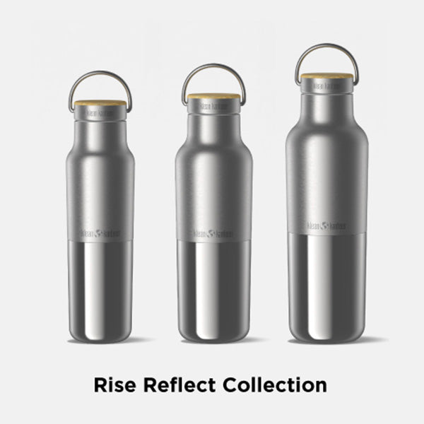 Klean Kanteen/Apple Logo Bottle/バンブーキャップ Insulated Water Bottle w/ Bamboo Cap, Rise Reflect 592ml (20oz