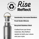 592ml (20oz) Rise Reflect with Bamboo Cap