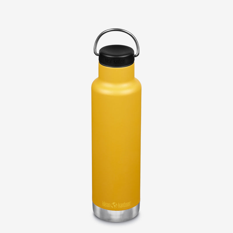 Klean Kanteen 592ml Classic Insulated Water Bottle in Marigold Yellow