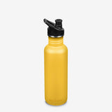 Klean Kanteen 800ml Classic Water Bottle in Old Gold Yellow