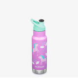 Klean Kanteen Classic 355ml Insulated Kids Water Bottle With Unicorn Pattern