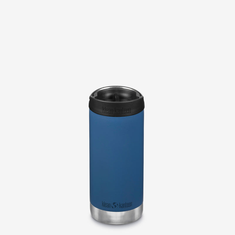 Klean Kanteen 355ml TKWide Insulated Water Bottle In Real Teal with Cafe Cap