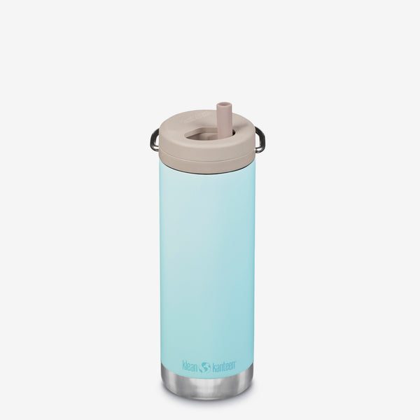 Klean Kanteen 473ml TKWide Insulated Water Bottle In Blue Tint with Twist Cap