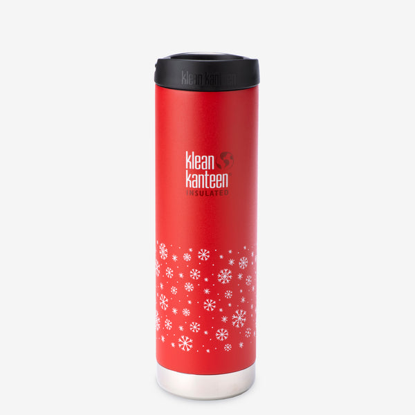 Insulated TKWide Bottle 592ml (20oz) with Café Cap - Snowflakes Limited Edition