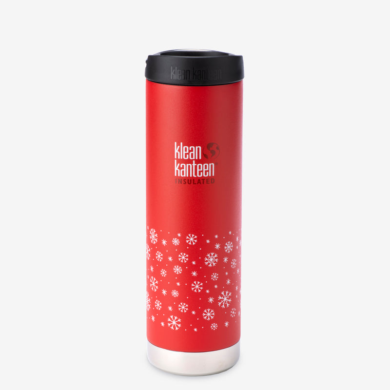 Insulated TKWide Bottle 592ml (20oz) with Café Cap - Snowflakes Limited Edition