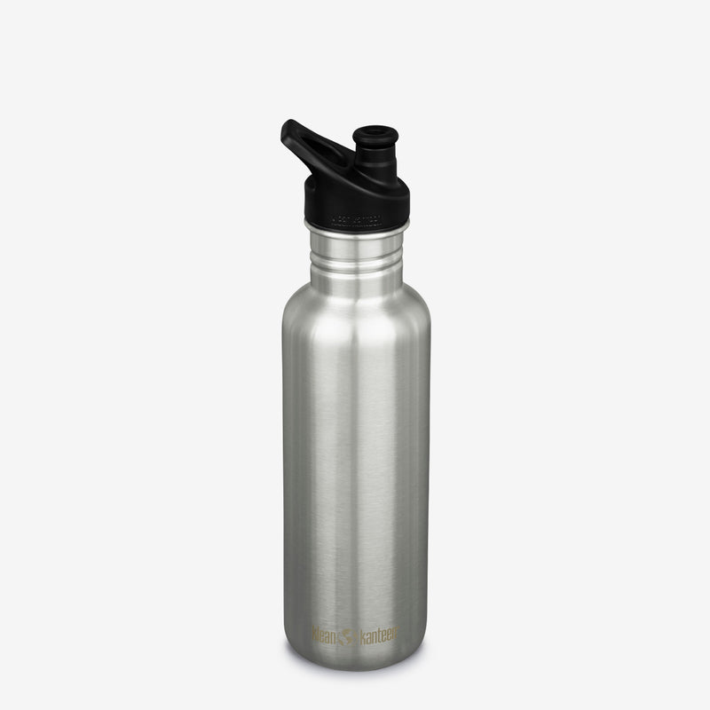 Klean Kanteen 800ml Classic Water Bottle in Brushed Steel