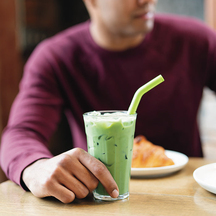 Klean Kanteen Straw in a green drink