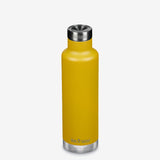 Klean Kanteen 750ml Classic Insulated Water Bottle In Marigold Yellow with Pour Through Cap