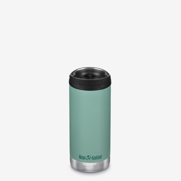 Klean Kanteen 355ml TKWide Insulated Water Bottle In Beryl Green with Cafe Cap